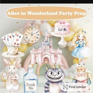 Alice in Wonderland Party Prop Set